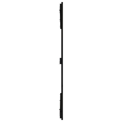 vidaXL Wall Headboard Black 166x3x110 cm Solid Wood Pine 5