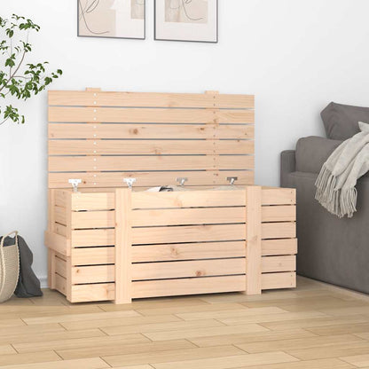 vidaXL Storage Box 58x40.5x42 cm Solid Wood Pine
