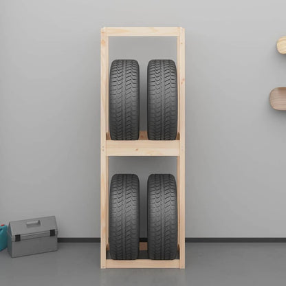 Tire Rack Solid Wood Pine 63 x 40 x 180 cm