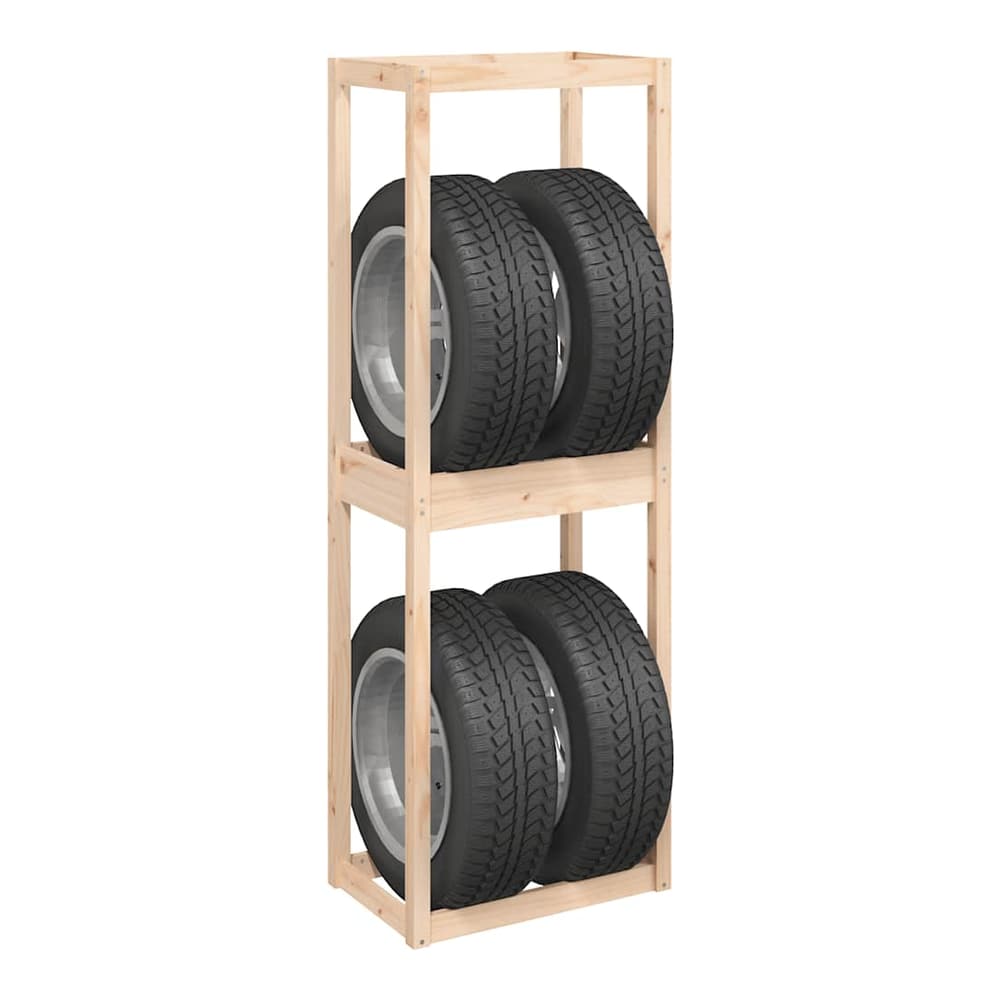 Tire Rack Solid Wood Pine 63 x 40 x 180 cm