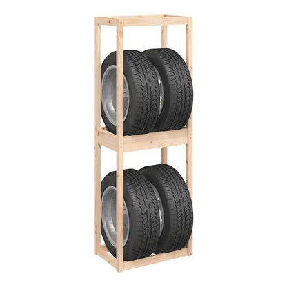 Tire Rack Solid Wood Pine 63 x 40 x 180 cm