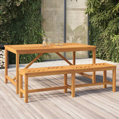 Garden Bench 80 cm Solid Wood Acacia 150 x 35 x 45 cm