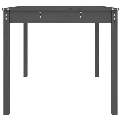 vidaXL Garden Table Grey 82.5x82.5x76 cm Solid Wood Pine 5