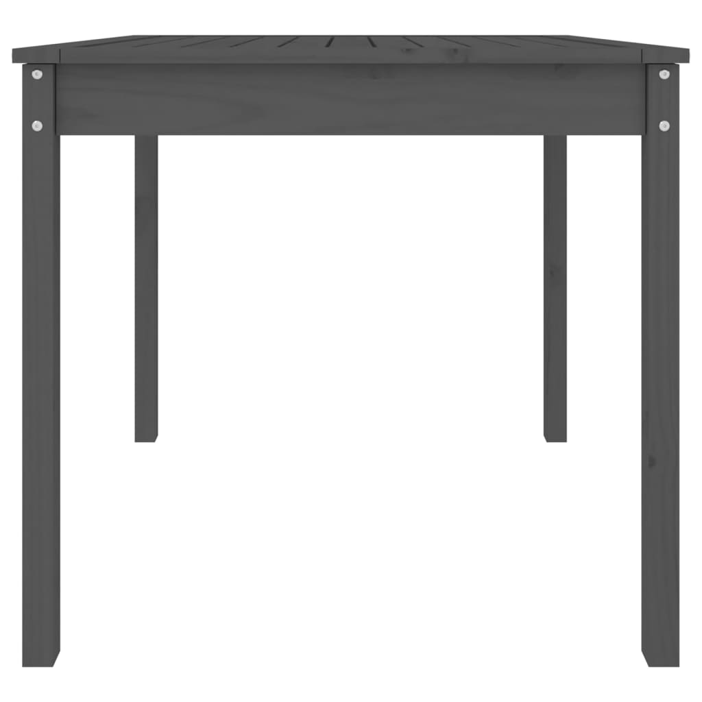 vidaXL Garden Table Grey 82.5x82.5x76 cm Solid Wood Pine 6