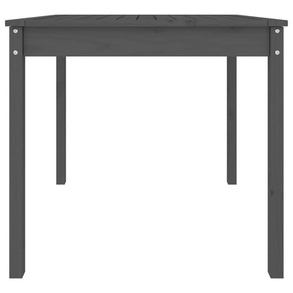 vidaXL Garden Table Grey 82.5x82.5x76 cm Solid Wood Pine 6