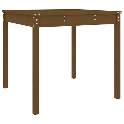 vidaXL Garden Table Honey Brown 82.5x82.5x76 cm Solid Wood Pine 2