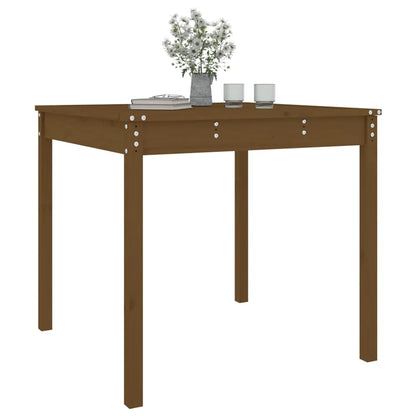 vidaXL Garden Table Honey Brown 82.5x82.5x76 cm Solid Wood Pine 4