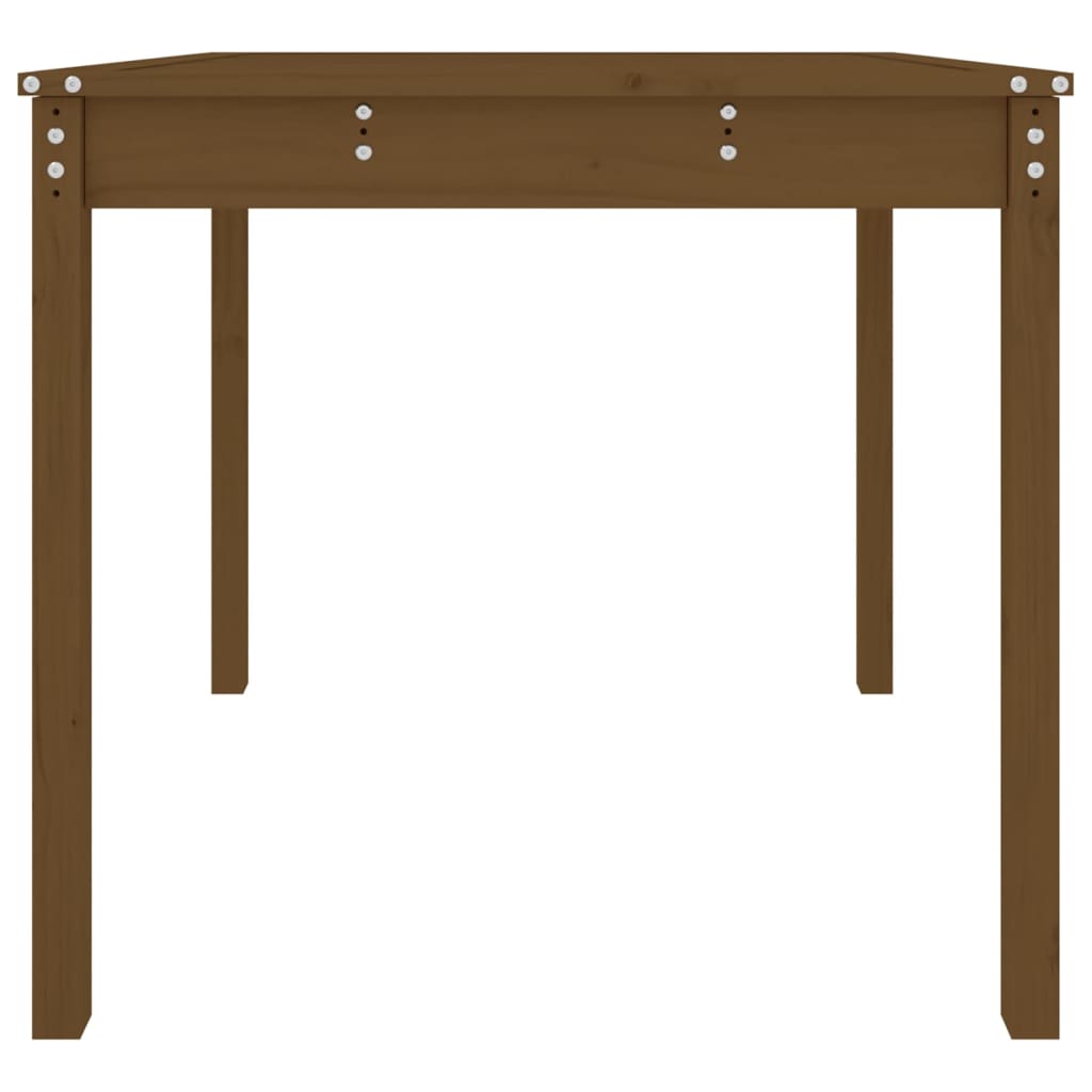 vidaXL Garden Table Honey Brown 82.5x82.5x76 cm Solid Wood Pine 5