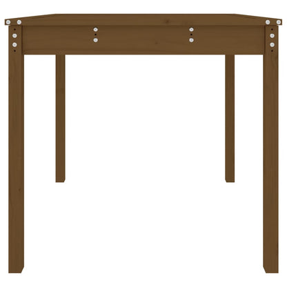 vidaXL Garden Table Honey Brown 82.5x82.5x76 cm Solid Wood Pine 5
