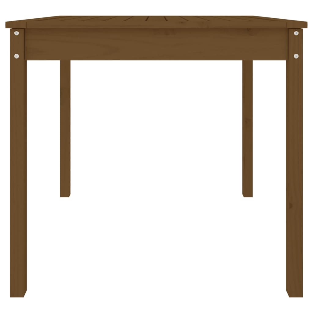 vidaXL Garden Table Honey Brown 82.5x82.5x76 cm Solid Wood Pine 6