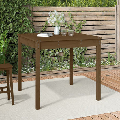 vidaXL Garden Table Honey Brown 82.5x82.5x76 cm Solid Wood Pine 1