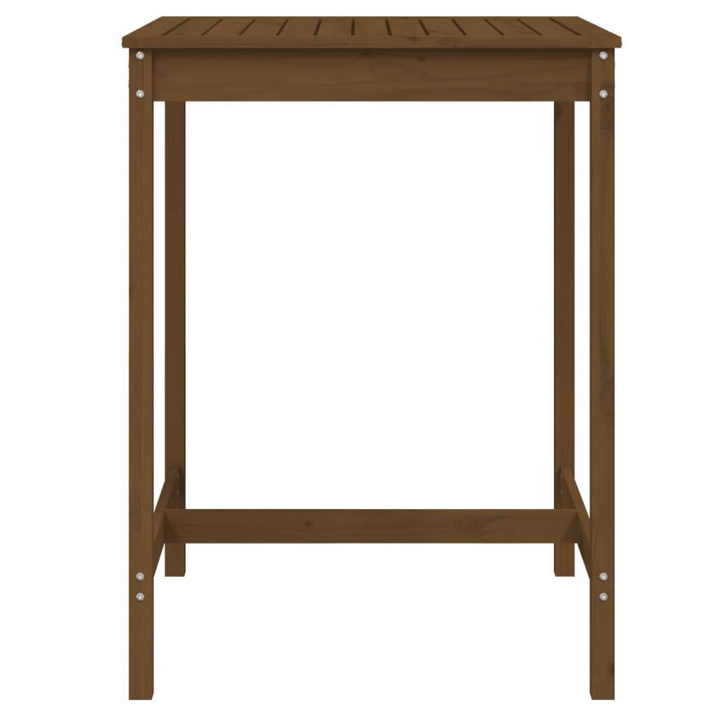 vidaXL Garden Table Honey Brown 82.5x82.5x110 cm Solid Wood Pine 4