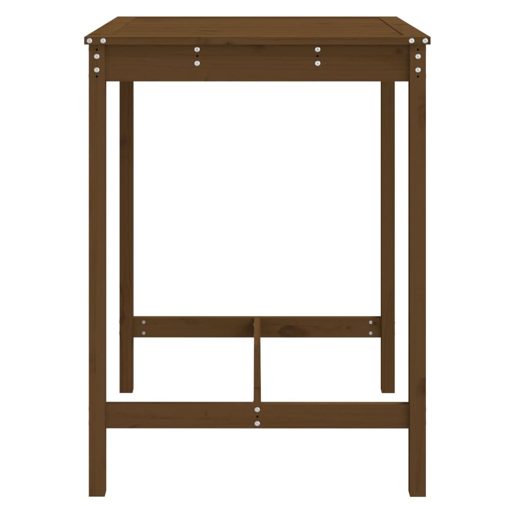 vidaXL Garden Table Honey Brown 82.5x82.5x110 cm Solid Wood Pine 5