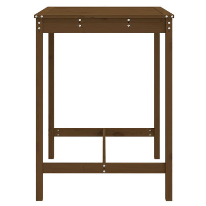 vidaXL Garden Table Honey Brown 82.5x82.5x110 cm Solid Wood Pine 5