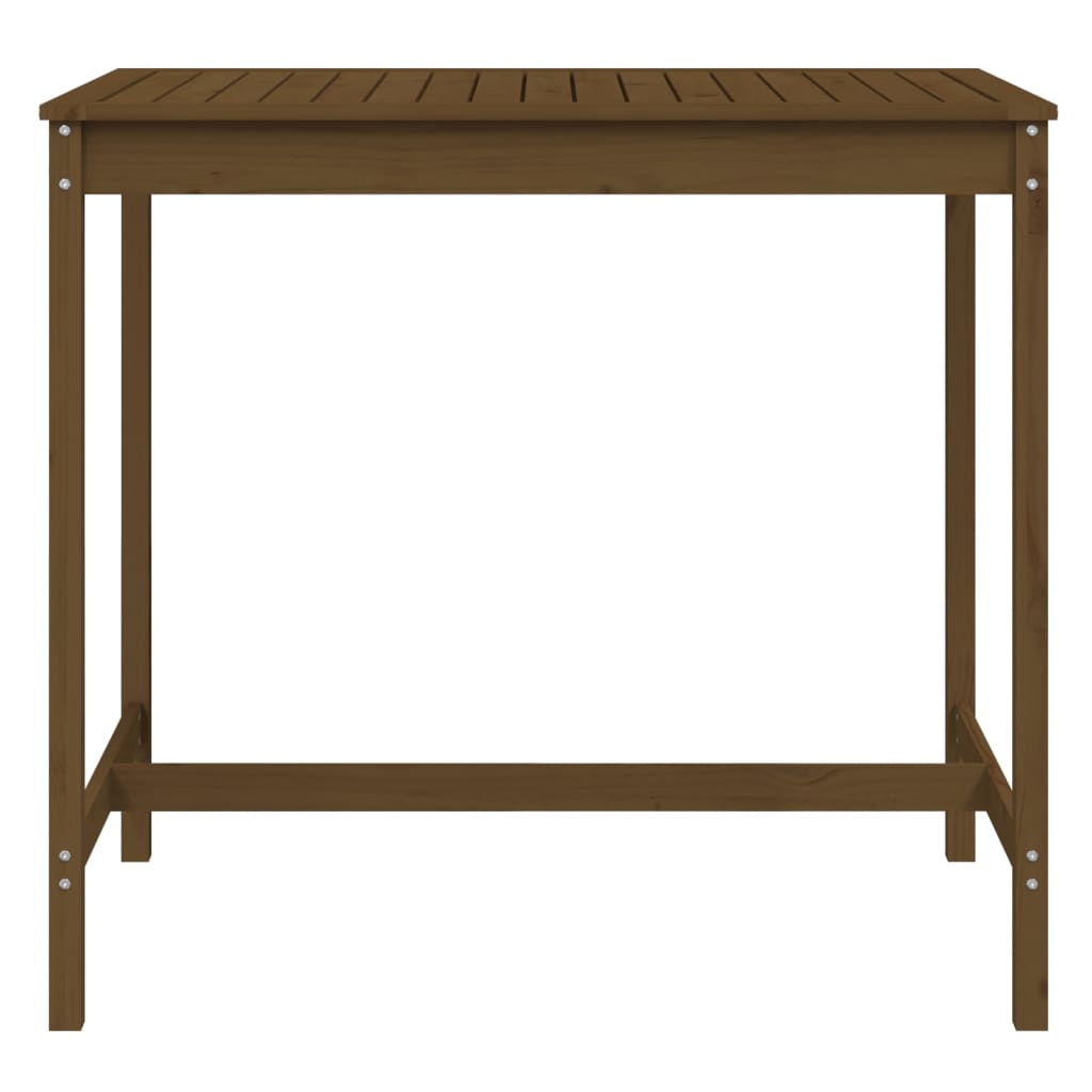 vidaXL Garden Table Honey Brown 121x82.5x110 cm Solid Wood Pine 4