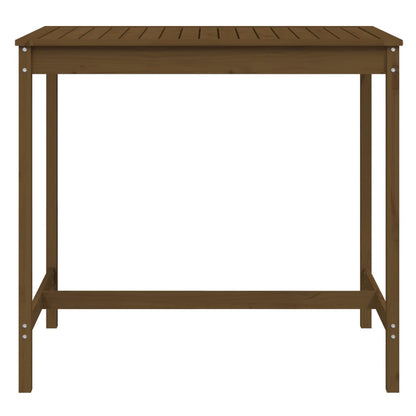 vidaXL Garden Table Honey Brown 121x82.5x110 cm Solid Wood Pine 4