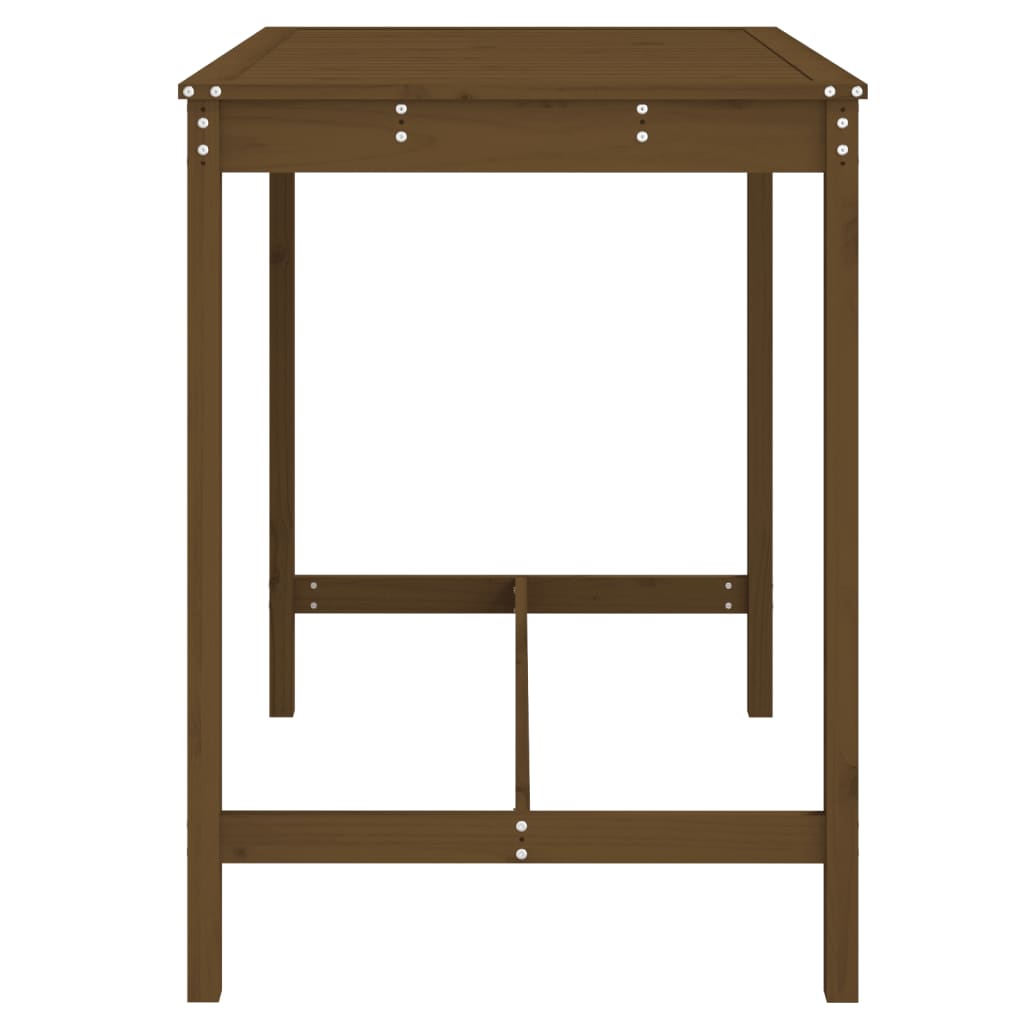 vidaXL Garden Table Honey Brown 121x82.5x110 cm Solid Wood Pine 5