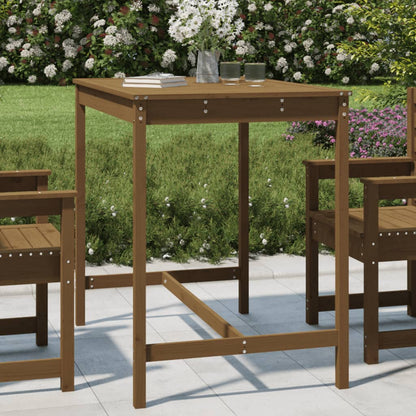 vidaXL Garden Table Honey Brown 121x82.5x110 cm Solid Wood Pine 1