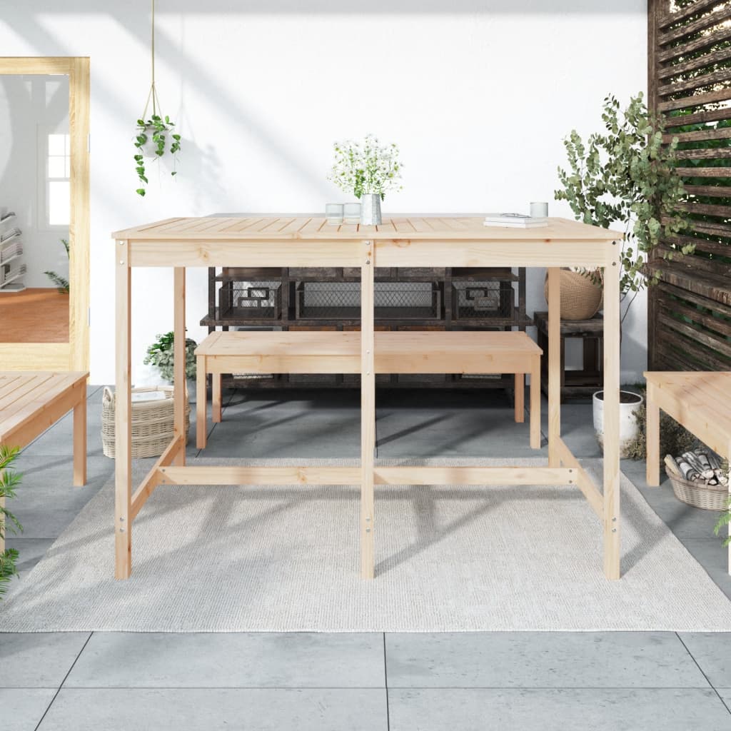 vidaXL Garden Table 159.5x82.5x110 cm Solid Wood Pine 3