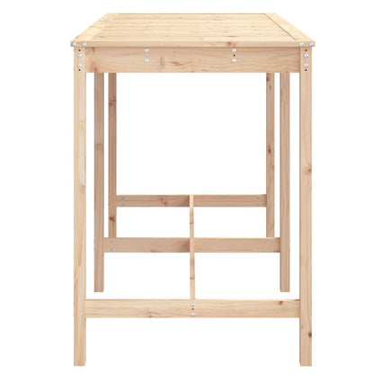 vidaXL Garden Table 159.5x82.5x110 cm Solid Wood Pine 5