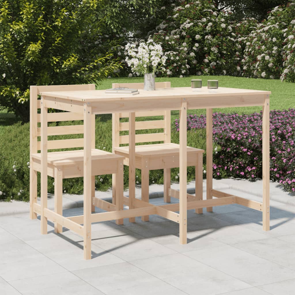 vidaXL Garden Table 159.5x82.5x110 cm Solid Wood Pine 1