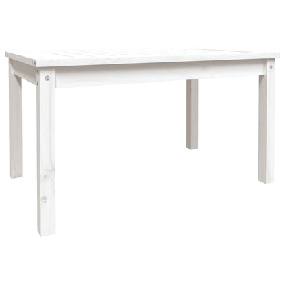 vidaXL Garden Table White 82.5x50.5x45 cm Solid Wood Pine 2