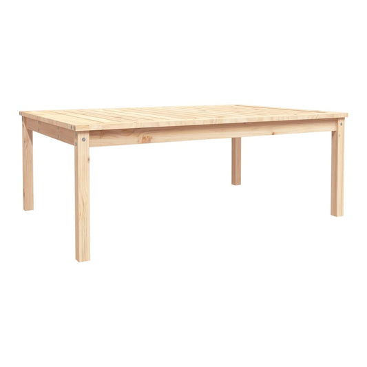 Garden Table 121x82,5x45 cm Solid Wood Pine Natural pine 121 cm 82.5 cm