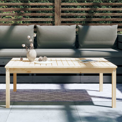 vidaXL Garden Table 121x82.5x45 cm Solid Wood Pine 3