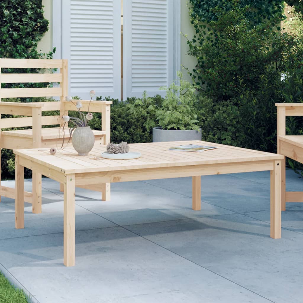 vidaXL Garden Table 121x82.5x45 cm Solid Wood Pine 1