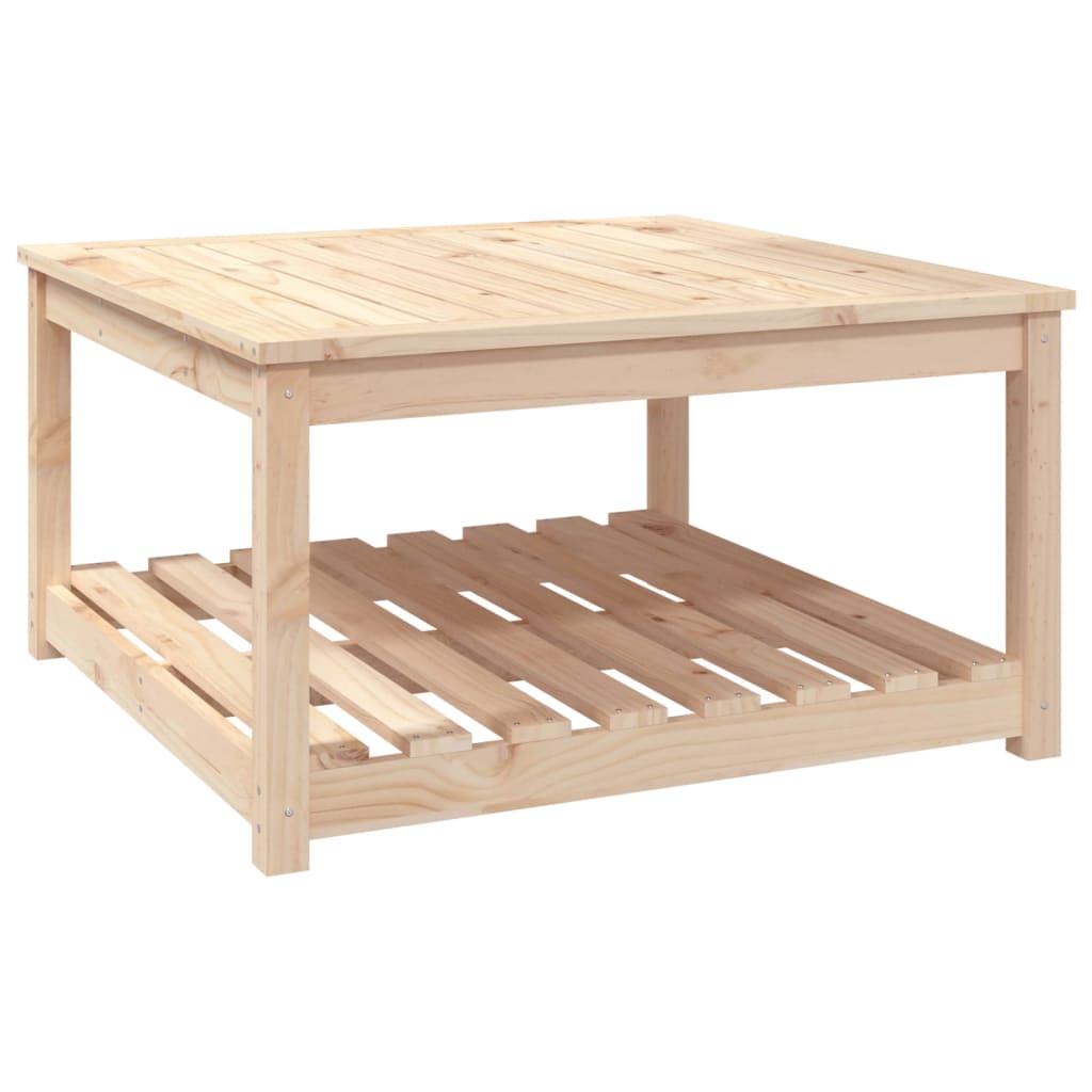 vidaXL Garden Table 82.5x82.5x45 cm Solid Wood Pine 2