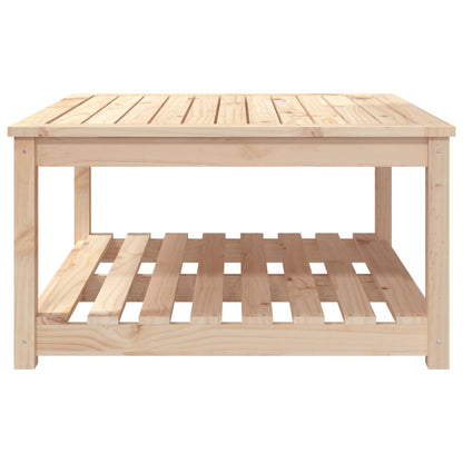 vidaXL Garden Table 82.5x82.5x45 cm Solid Wood Pine 5