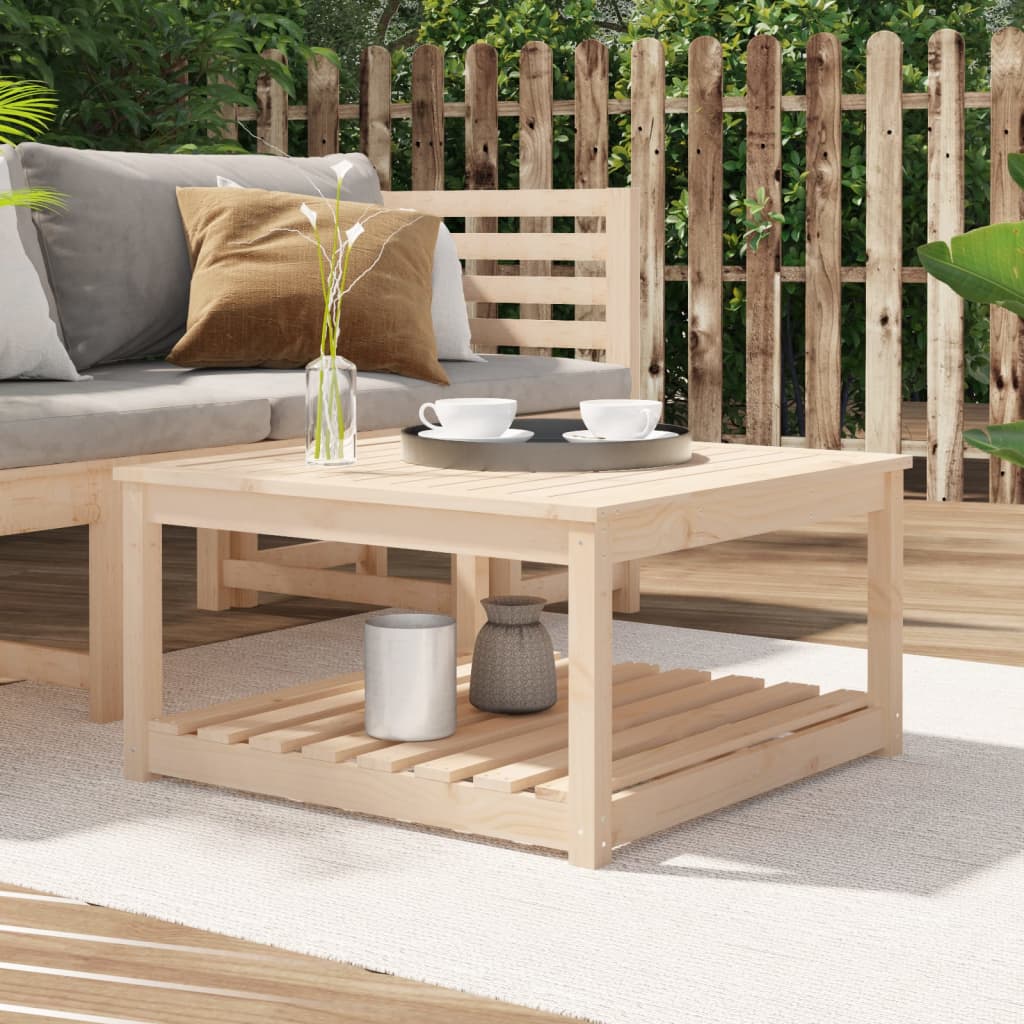vidaXL Garden Table 82.5x82.5x45 cm Solid Wood Pine 1