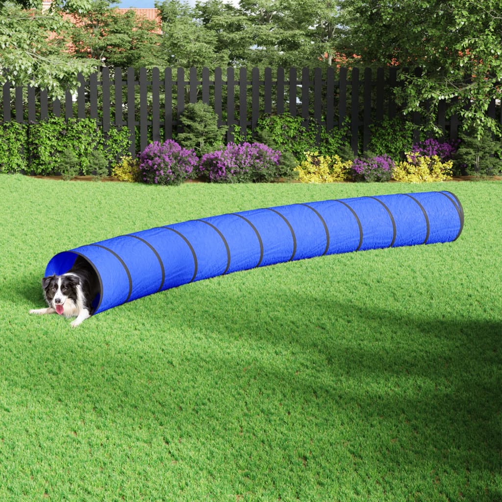 vidaXL Dog Tunnel Blue Ø 55x500 cm Polyester 1