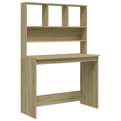 vidaXL Desk | Sonoma oak | Engineered wood | 102x45x148 cm | Desk | Rectangular 2