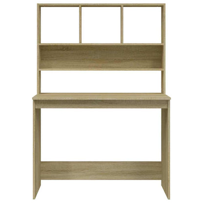 vidaXL Desk | Sonoma oak | Engineered wood | 102x45x148 cm | Desk | Rectangular 5