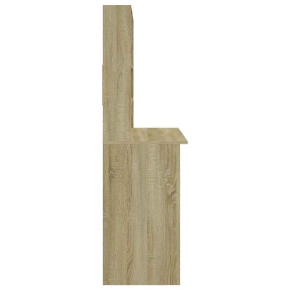 vidaXL Desk | Sonoma oak | Engineered wood | 102x45x148 cm | Desk | Rectangular 6