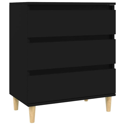 vidaXL Sideboard Black 60x35x70 cm Engineered Wood 2