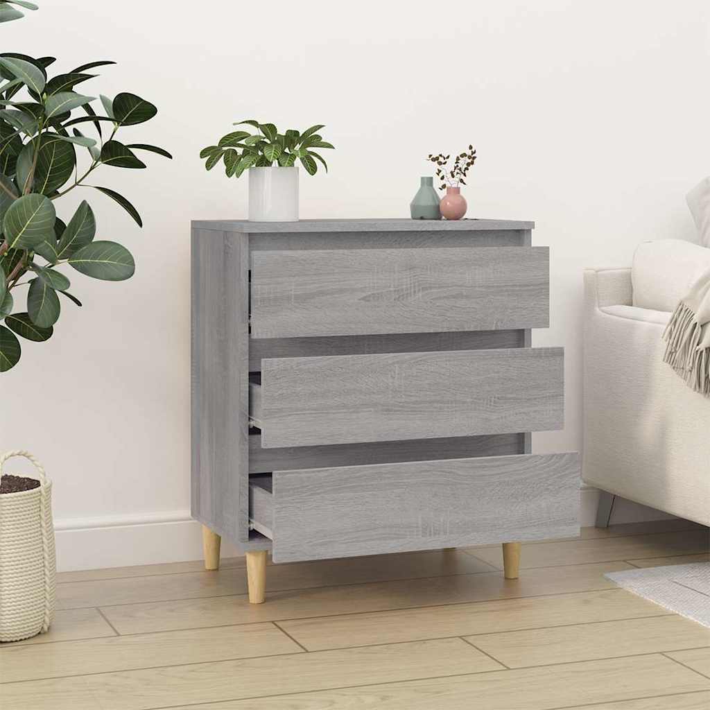 vidaXL Sideboard Grey Sonoma 60x35x70 cm Engineered Wood 3