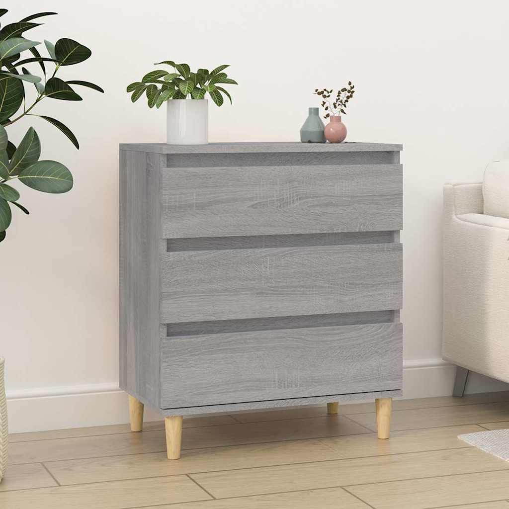 vidaXL Sideboard Grey Sonoma 60x35x70 cm Engineered Wood 1