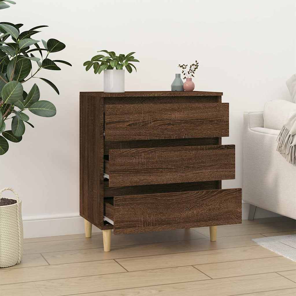 vidaXL Sideboard Brown Oak 60x35x70 cm Engineered Wood 3