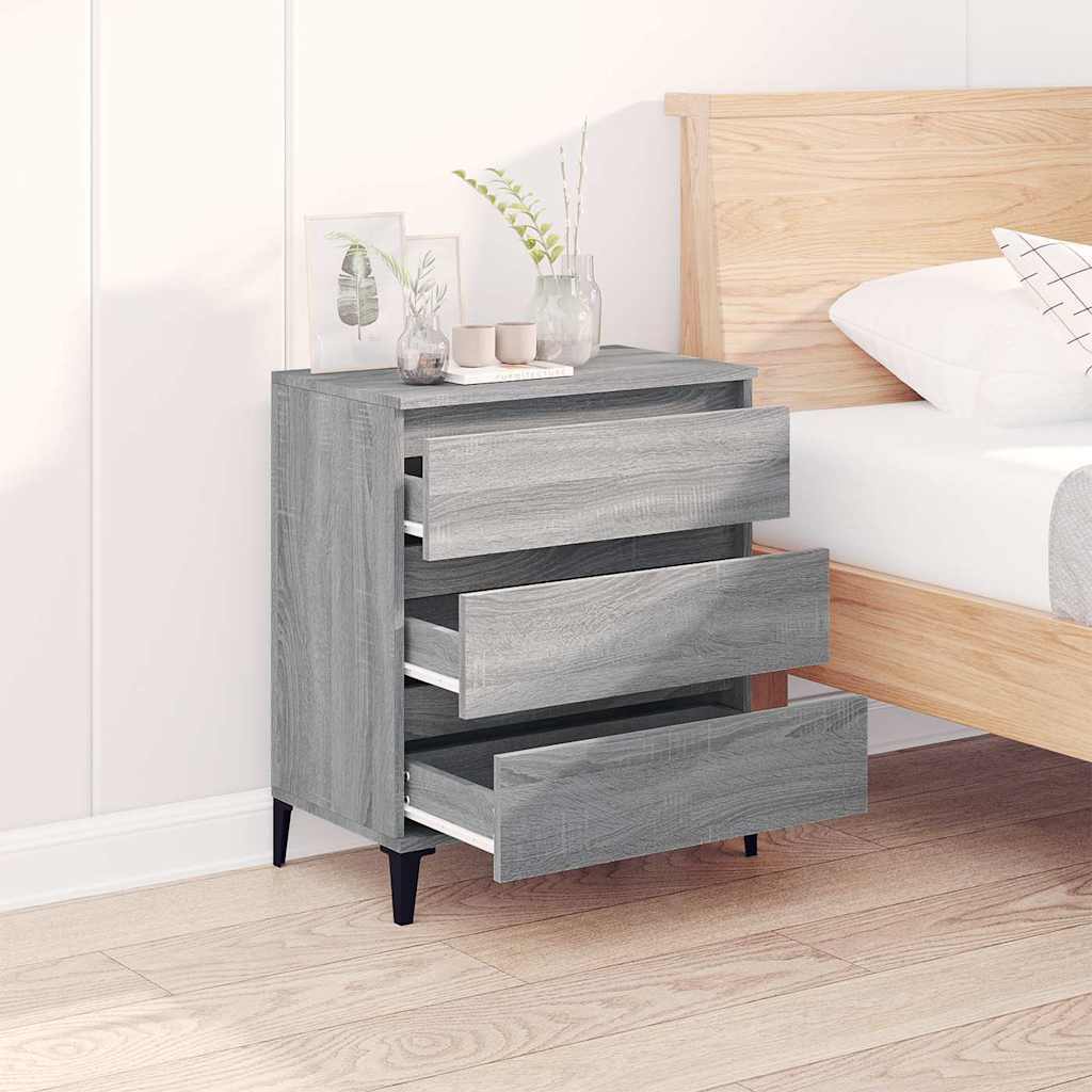 vidaXL Sideboard Grey Sonoma 60x35x70 cm Engineered Wood 3