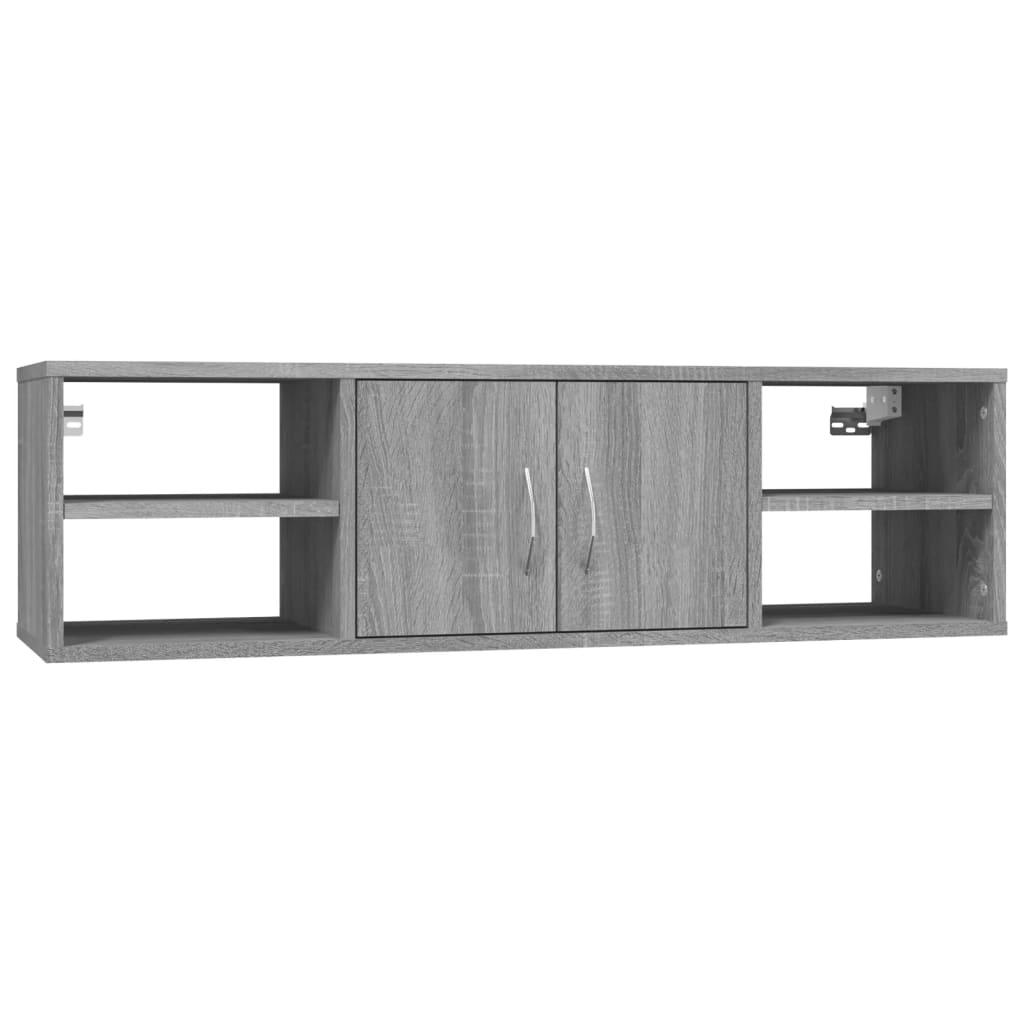 vidaXL Wall Shelf Grey Sonoma 102x30x29 cm Engineered Wood 2