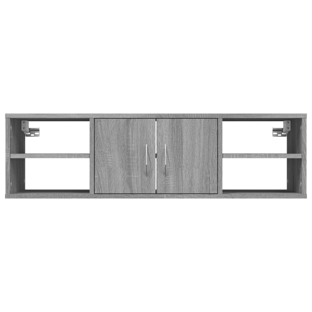 vidaXL Wall Shelf Grey Sonoma 102x30x29 cm Engineered Wood 5