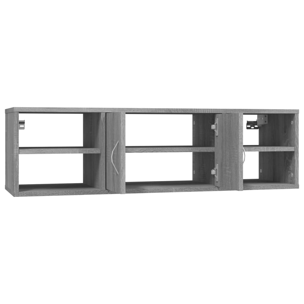 vidaXL Wall Shelf Grey Sonoma 102x30x29 cm Engineered Wood 6