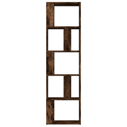 vidaXL Book Cabinet Smoked Oak 45x24x160 cm Engineered Wood 5
