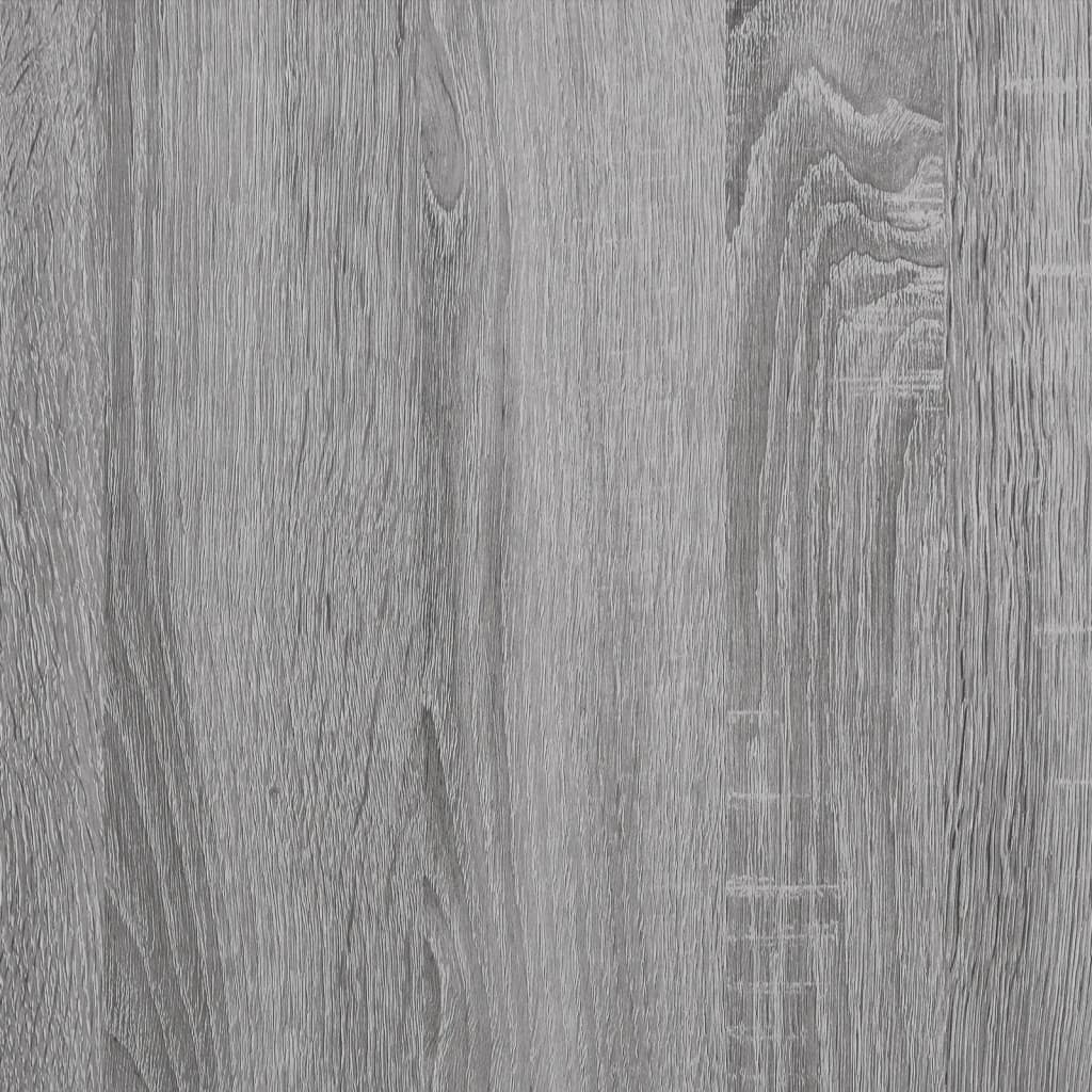 vidaXL Book Cabinet Grey Sonoma 97.5x29.5x100 cm Engineered Wood 6