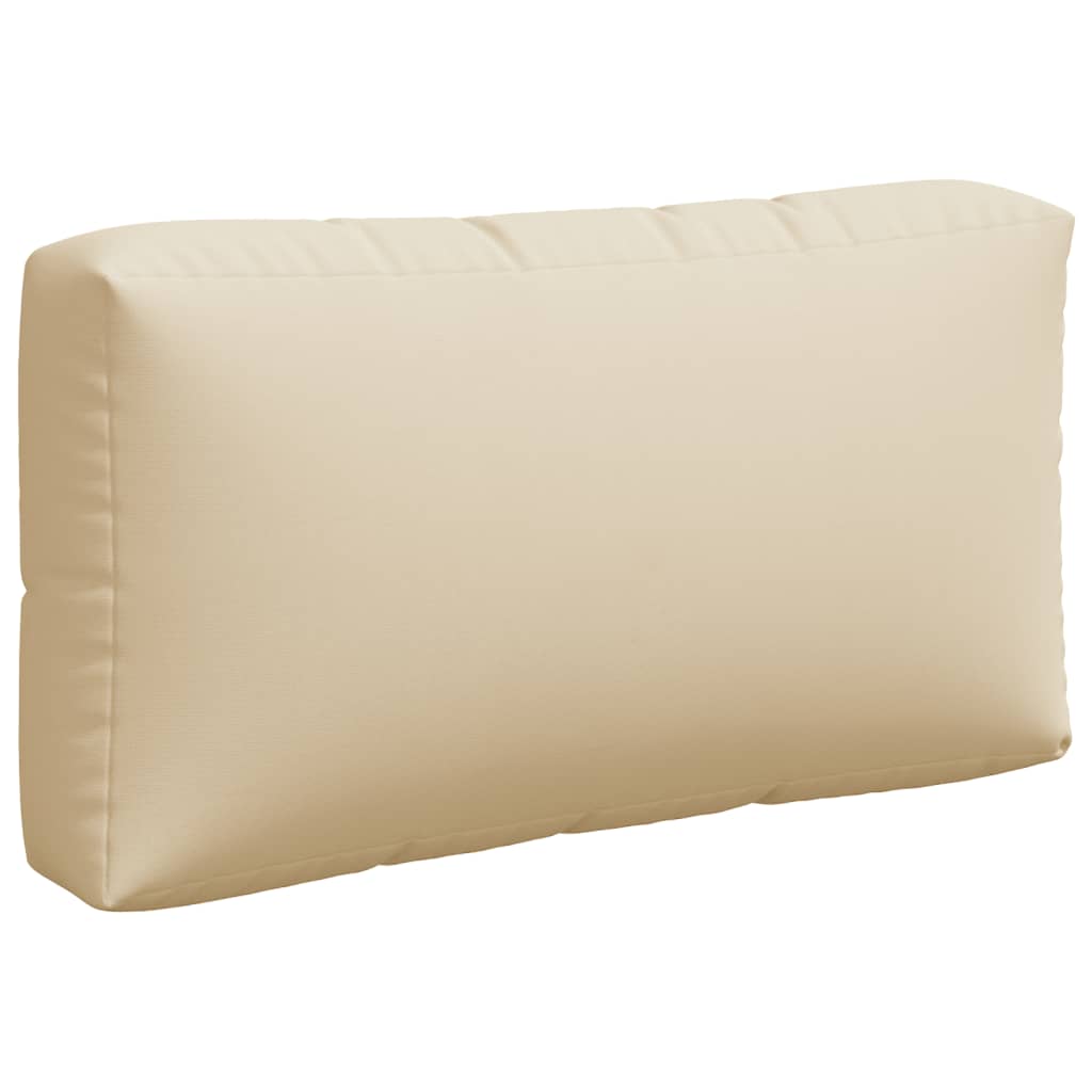 vidaXL Pallet Cushions 3 pcs Beige Fabric 6