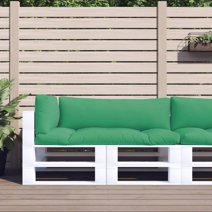 vidaXL Pallet Cushions 3 pcs Green Fabric 1