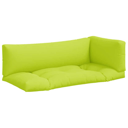 vidaXL Pallet Cushions 3 pcs Bright Green Fabric 2