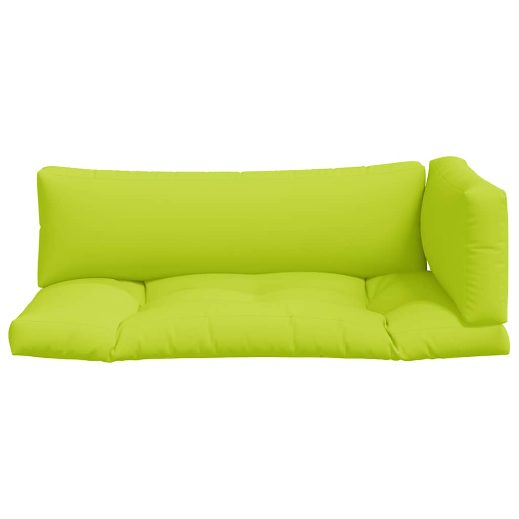 vidaXL Pallet Cushions 3 pcs Bright Green Fabric 4